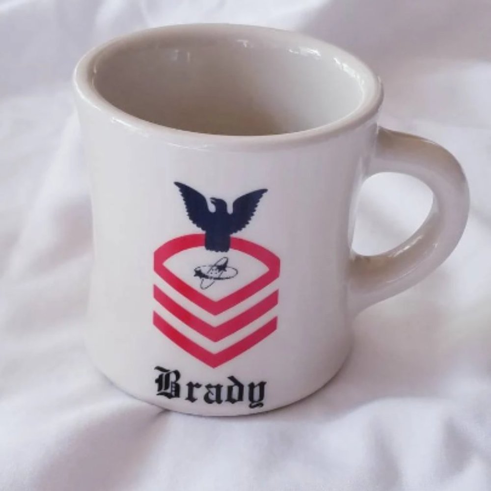 Vintage USS Scott (DDG-995) with Plank Owner and Brady Victor Diner Coffee Mug - Picture 3 of 6